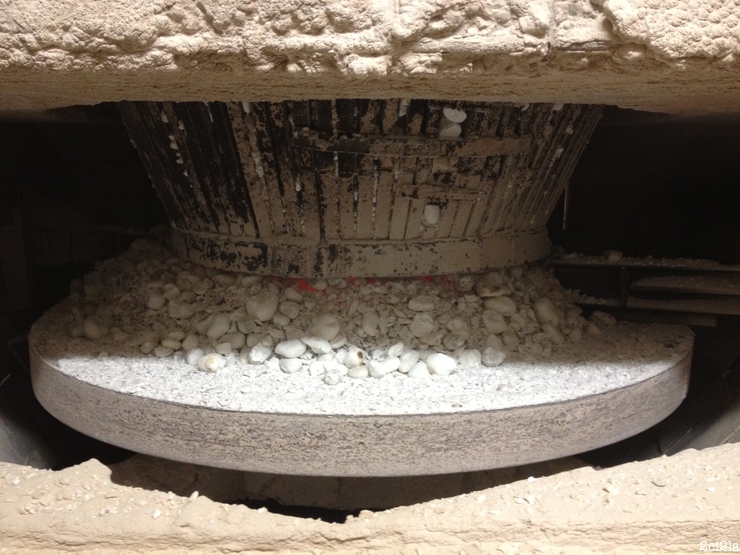 Calcination des galets. Entreprise Silmer. Cayeux-sur-Mer