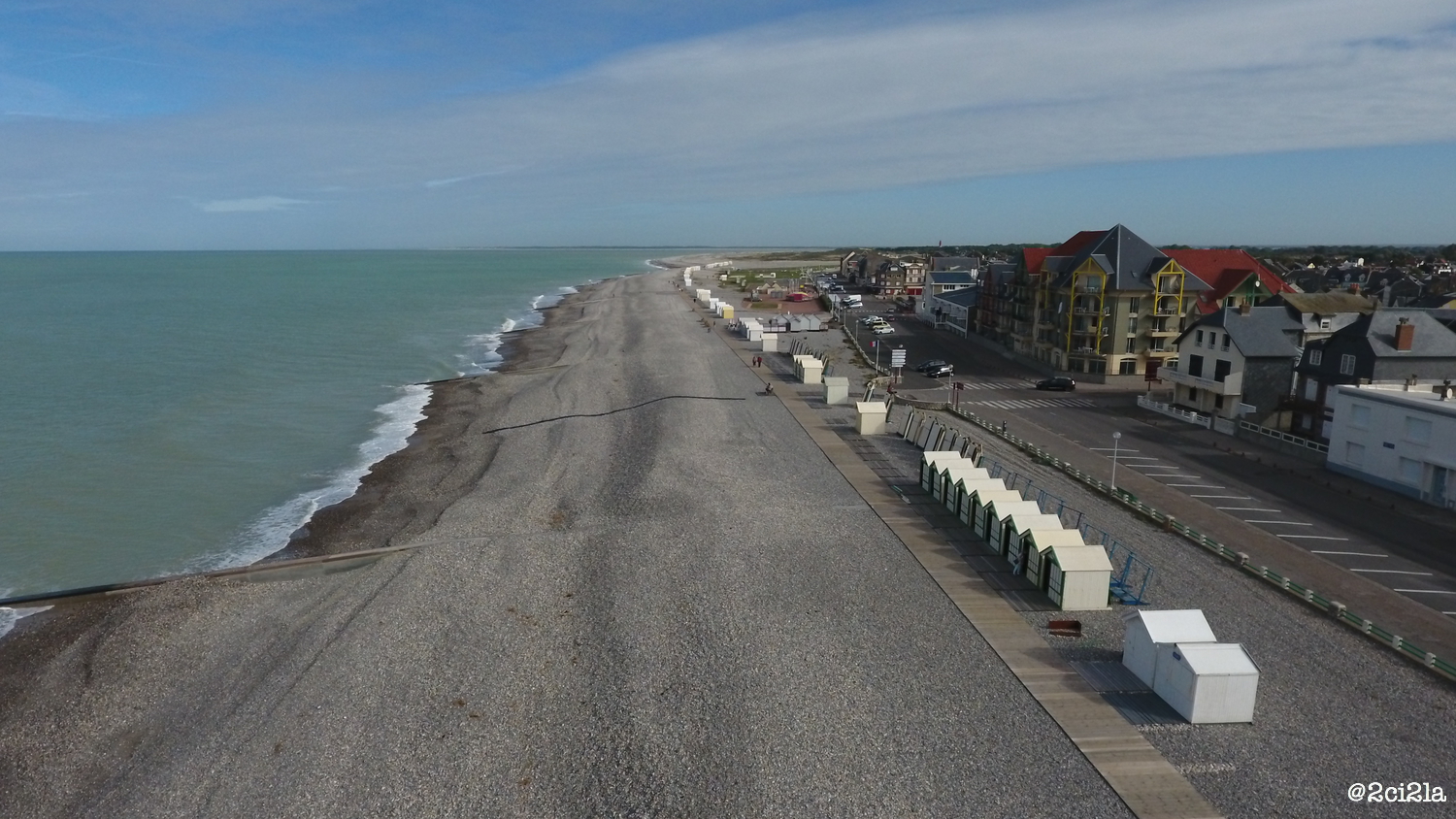 Démontage des cabines sur le front de mer. Septembre 2016