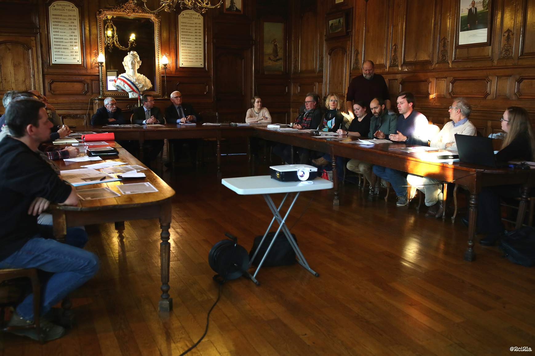 Mairie de Cayeux-sur-Mer. Réunion du 20 janvier 2017. Projet d'expérimentation de conchyliculture