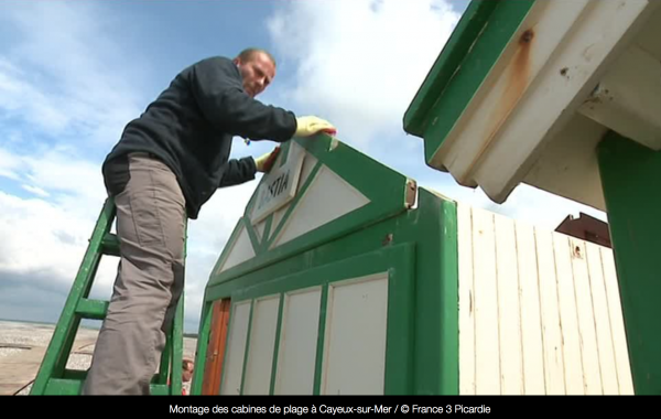 “Les cabines de plage de Cayeux-sur-Mer font leur retour”