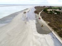 Route blanche et front de mer : travaux de renforcement avant les grandes marées